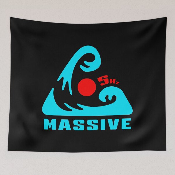 Artikelvorschau, 5Hz MASSIV. 5 HERTZ SURF-LOGO. BLAU ROT. entworfen und verkauft von 5hertz.