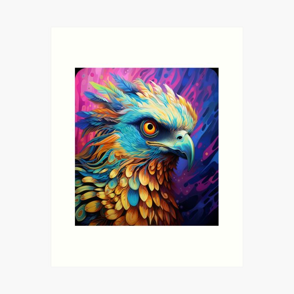 Psyquedelic Harpy Eagle Art Print for Sale by Beauty Art