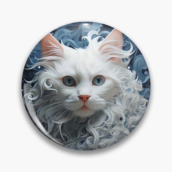 Item preview, Noble White Cat designed and sold by OldNewAmbient.