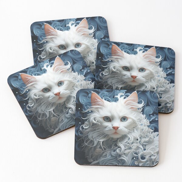 Item preview, Noble White Cat designed and sold by OldNewAmbient.