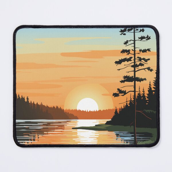 Item preview, A Pop Art Travel Print of Lake Hubert - Minnesota  designed and sold by StudioRedKoala.