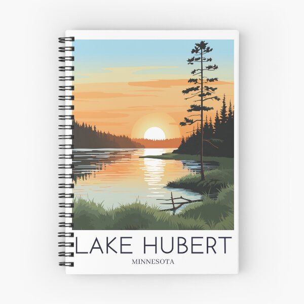 Item preview, A Pop Art Travel Print of Lake Hubert - Minnesota  designed and sold by StudioRedKoala.