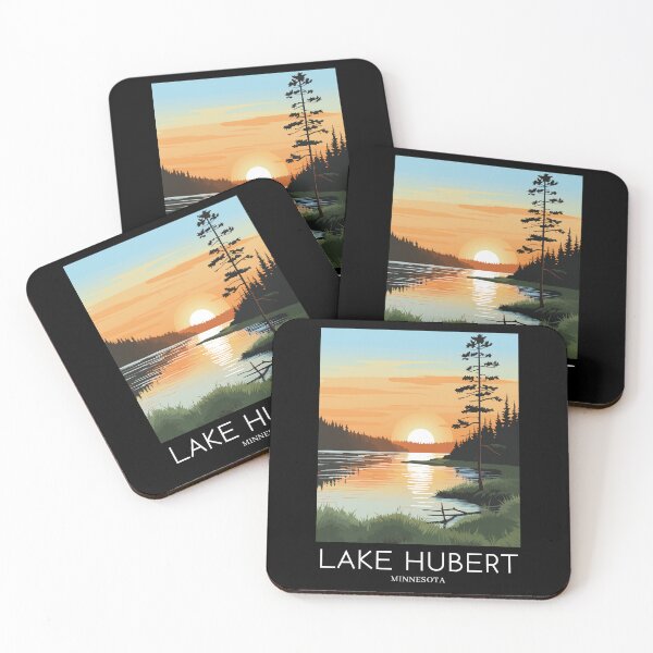 Item preview, A Pop Art Travel Print of Lake Hubert - Minnesota  designed and sold by StudioRedKoala.