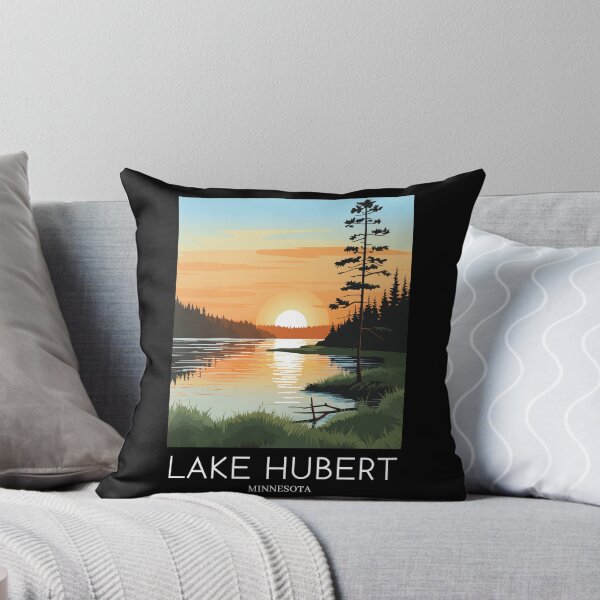 Item preview, A Pop Art Travel Print of Lake Hubert - Minnesota  designed and sold by StudioRedKoala.