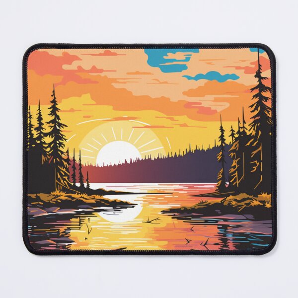 Item preview, A Pop Art Travel Print of Lake Hubert - Minnesota  designed and sold by StudioRedKoala.