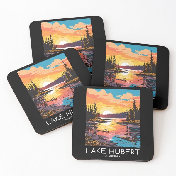 Item preview, A Pop Art Travel Print of Lake Hubert - Minnesota  designed and sold by StudioRedKoala.