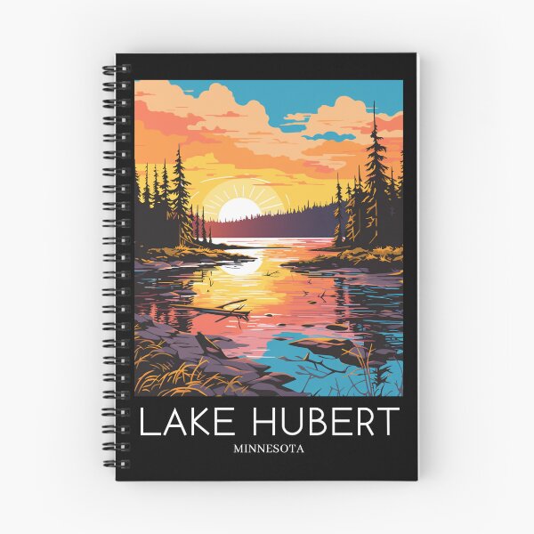 Item preview, A Pop Art Travel Print of Lake Hubert - Minnesota  designed and sold by StudioRedKoala.