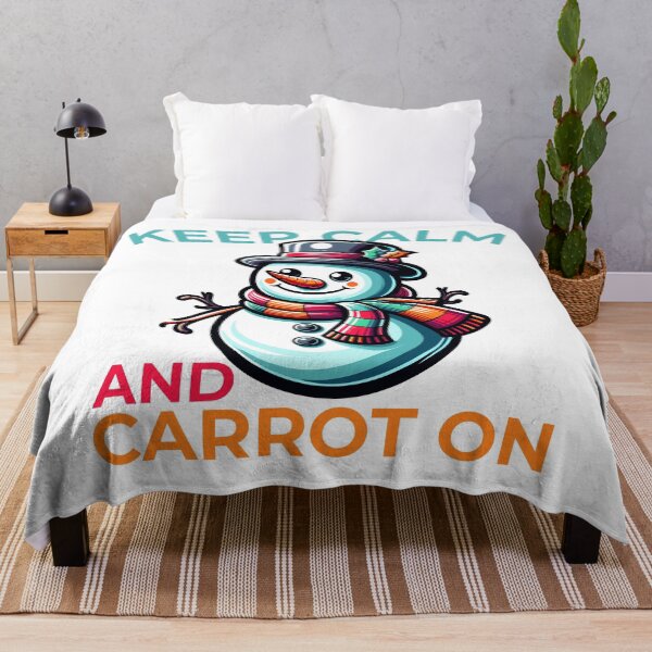 Item preview, Keep Calm and Carrot On - Cheery Snowman Graphic designed and sold by RyanBelandres.