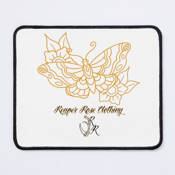 Item preview, Traditional butterfly and flowers flash with logo designed and sold by ReaperRoseCo.
