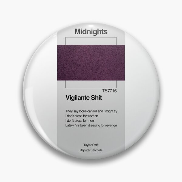 Item preview, TAYLOR SWIFT - Vigilante Shit - Paint Swatch Design designed and sold by LenasVersion.