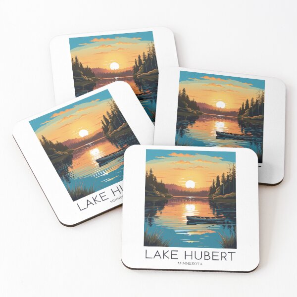 Item preview, A Pop Art Travel Print of Lake Hubert - Minnesota  designed and sold by StudioRedKoala.