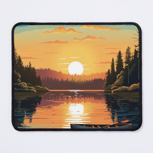 Item preview, A Pop Art Travel Print of Lake Hubert - Minnesota  designed and sold by StudioRedKoala.