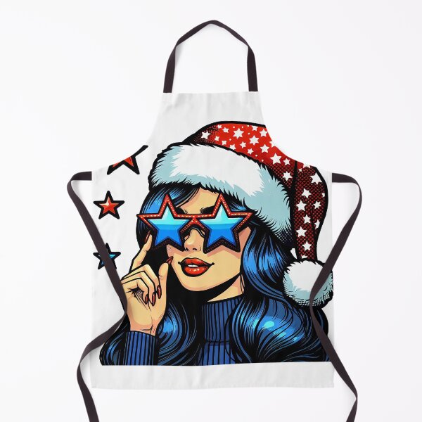 Item preview, Pop art Christmas girl designed and sold by AnetArtStore.