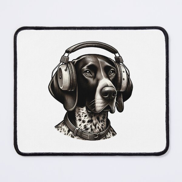 Item preview, Dog with Headphones - German Shorthaired Pointer designed and sold by Truck Stop One.
