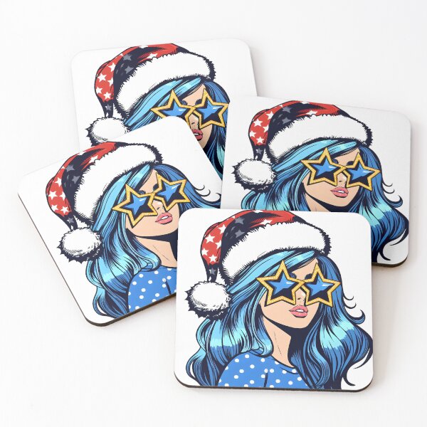 Item preview, Pop art Christmas girl designed and sold by AnetArtStore.
