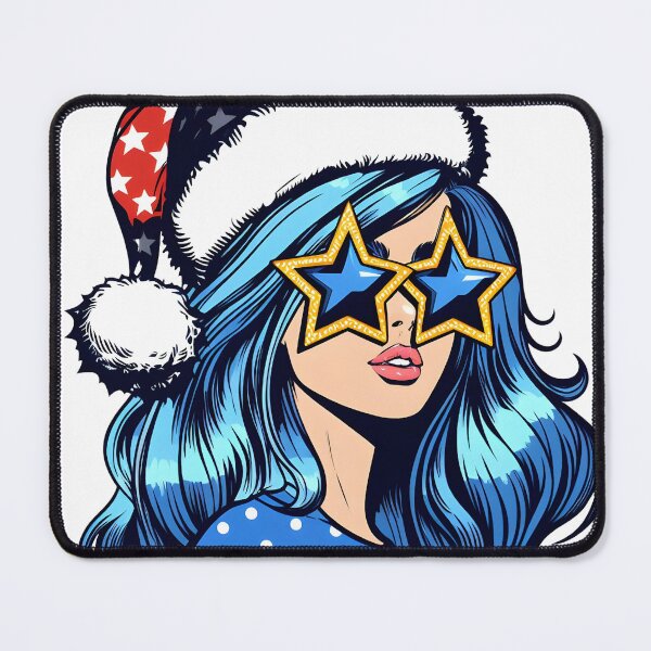 Item preview, Pop art Christmas girl designed and sold by AnetArtStore.