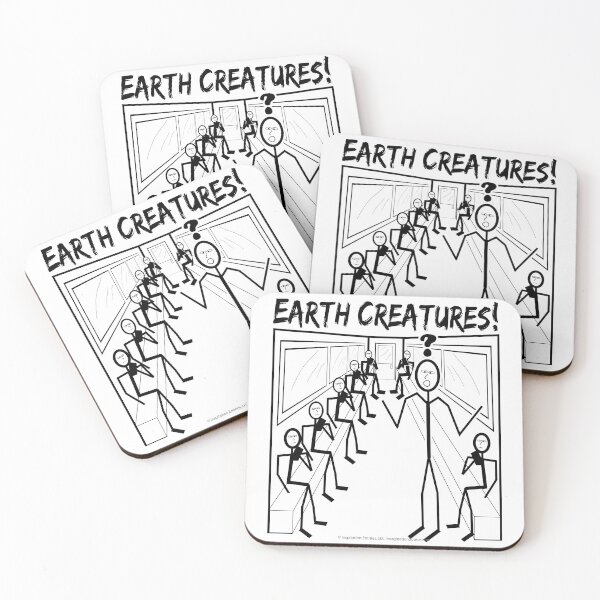Item preview, Earth Creatures In The Subway? - For Light Backgrounds designed and sold by The Imagination Source™.
