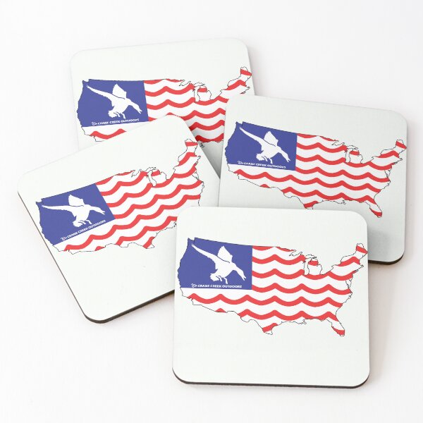 Item preview, Waterfowl Nation, Red, White and Blue Flag designed and sold by CraneCreek.