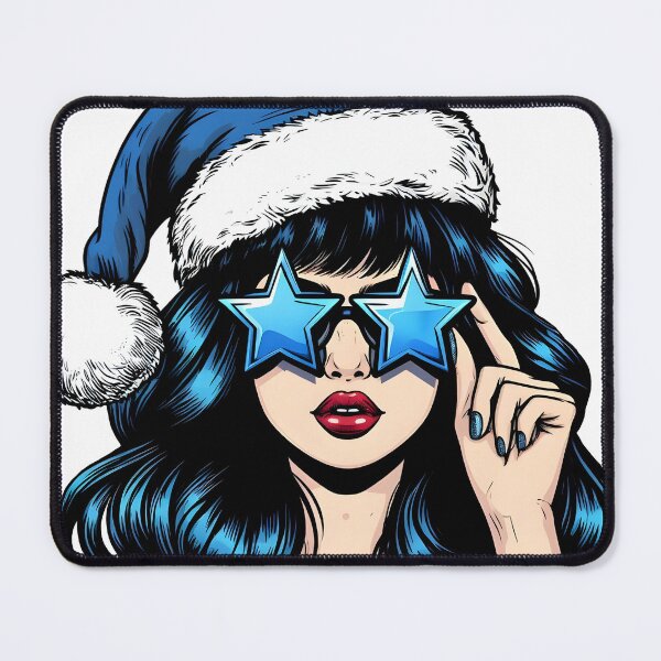 Item preview, Pop art Christmas girl designed and sold by AnetArtStore.