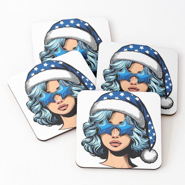 Item preview, Pop art Christmas girl designed and sold by AnetArtStore.