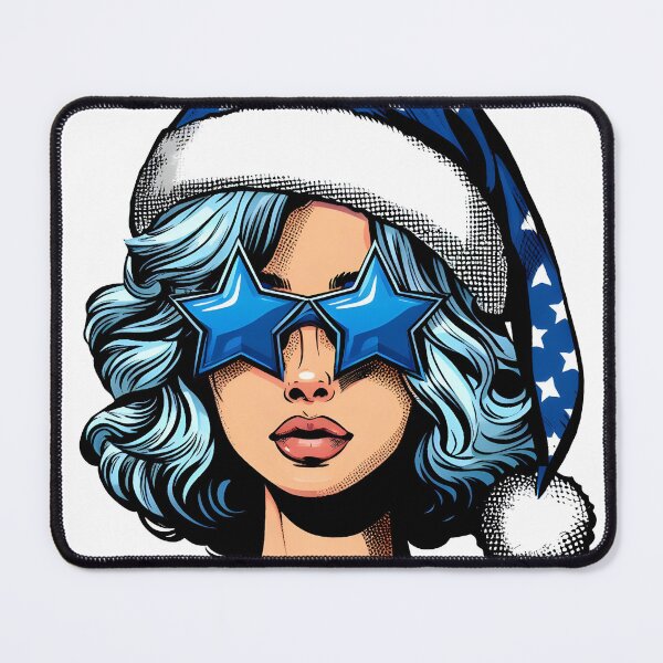 Item preview, Pop art Christmas girl designed and sold by AnetArtStore.