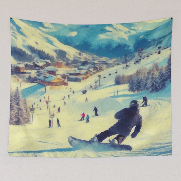 Item preview, Snowboarding Scene designed and sold by badguyduh.