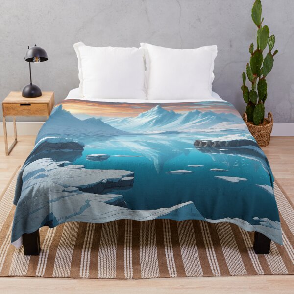 Item preview, View of the Lake and Snow-Capped Mountains designed and sold by Design-Illusi0n.