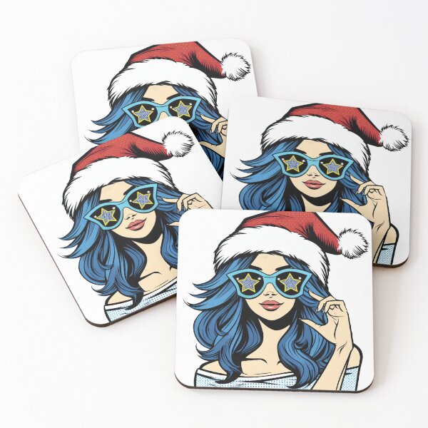 Item preview, Pop art Christmas girl designed and sold by AnetArtStore.