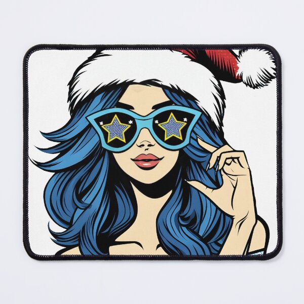 Item preview, Pop art Christmas girl designed and sold by AnetArtStore.