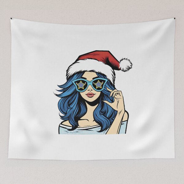 Item preview, Chica de Navidad del arte pop designed and sold by AnetArtStore.