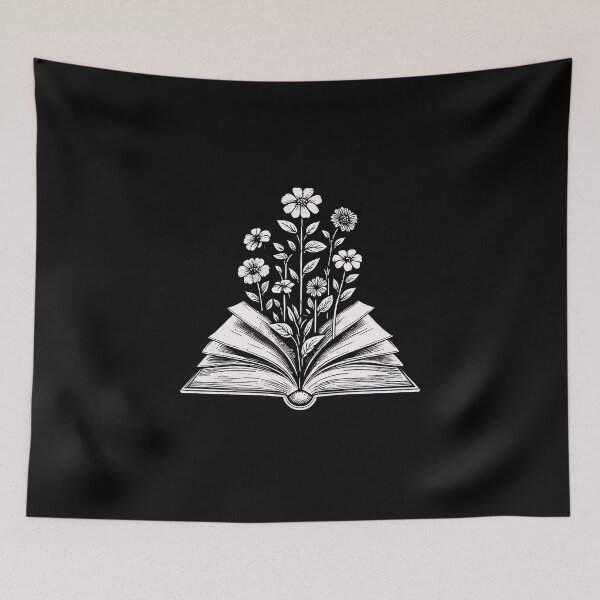 Item preview, flowers growing from book designed and sold by GRASTORE.