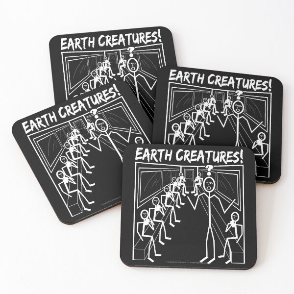 Item preview, Earth Creatures In The Subway? -  For DARK Backgrounds designed and sold by The Imagination Source™.