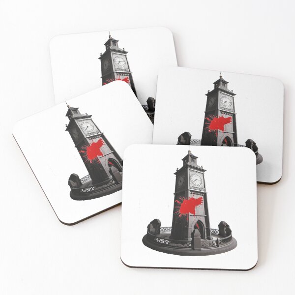 Item preview, blood splattered on a clocktower designed and sold by creative-cub.