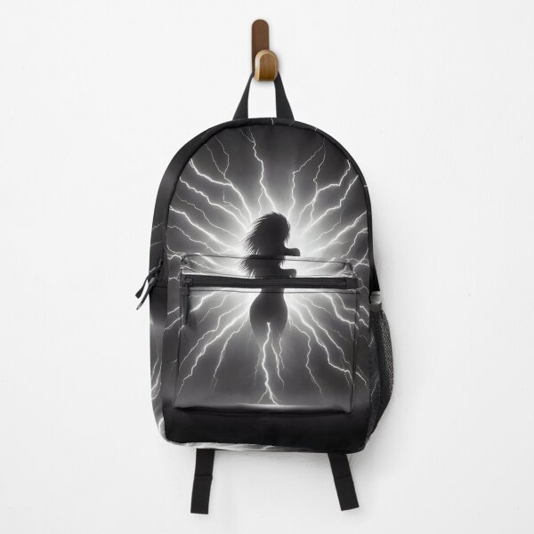 Item preview, Woman made of powerful strokes of lightning designed and sold by AI-Only Creations.