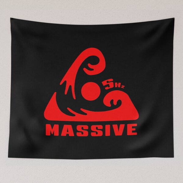Artikelvorschau, 5Hz MASSIV. 5 HERTZ SURF-LOGO. ROT. entworfen und verkauft von 5hertz.