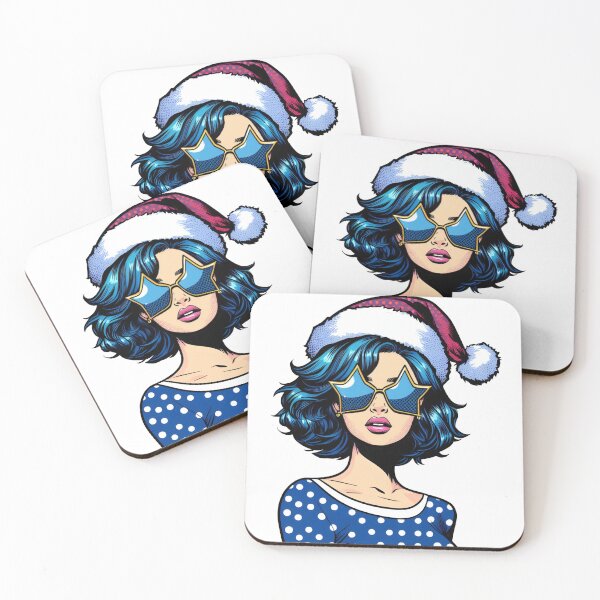 Item preview, Pop art Christmas girl designed and sold by AnetArtStore.