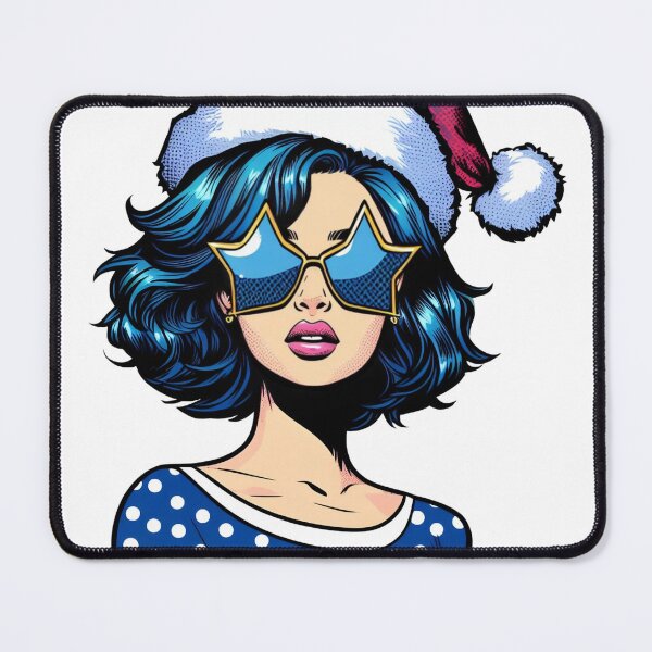 Item preview, Pop art Christmas girl designed and sold by AnetArtStore.