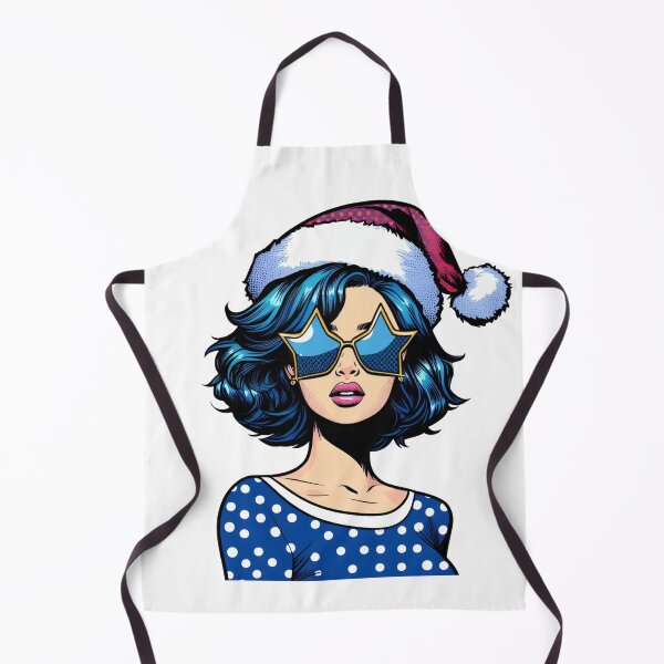 Item preview, Pop art Christmas girl designed and sold by AnetArtStore.