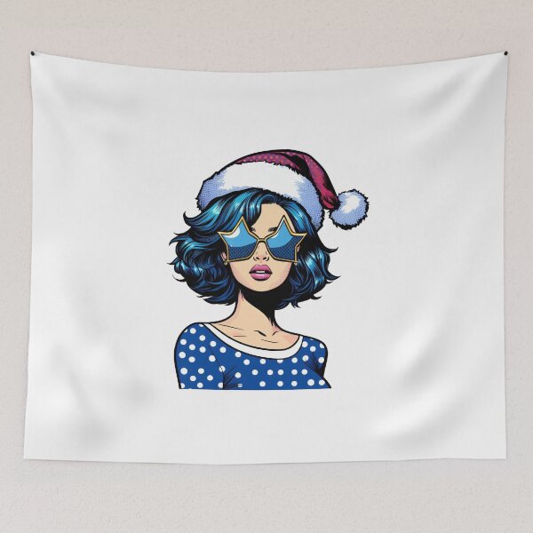 Item preview, Chica de Navidad del arte pop designed and sold by AnetArtStore.