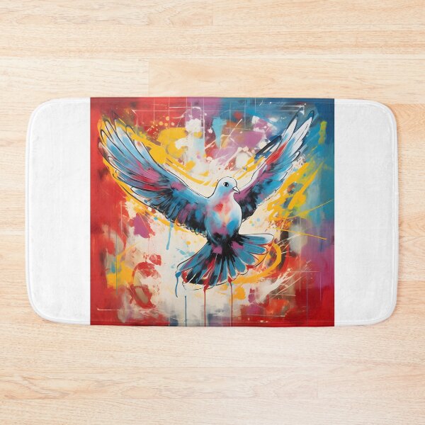 Item preview, Peace Dove Wings of Unity- Abstract Colorful Elegance in Avian Harmony designed and sold by OlfactoART Studio.