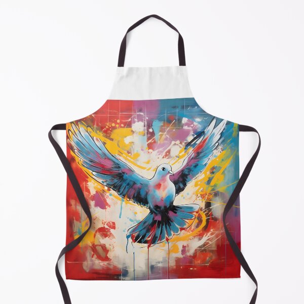 Item preview, Peace Dove Wings of Unity- Abstract Colorful Elegance in Avian Harmony designed and sold by OlfactoART Studio.