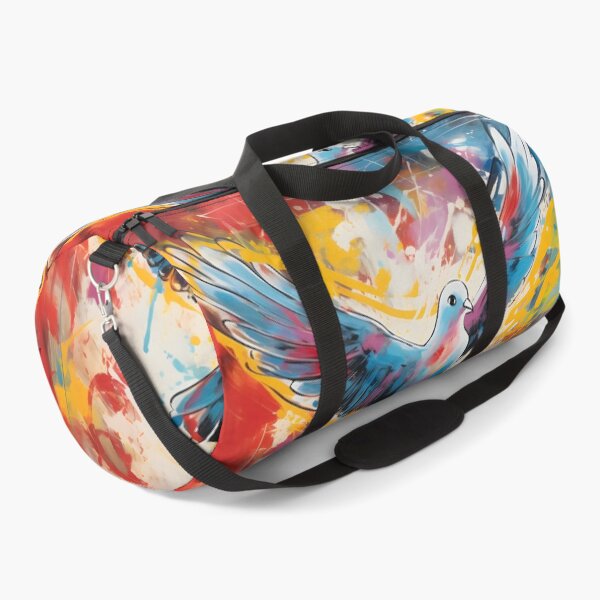 Item preview, Peace Dove Wings of Unity- Abstract Colorful Elegance in Avian Harmony designed and sold by OlfactoART Studio.