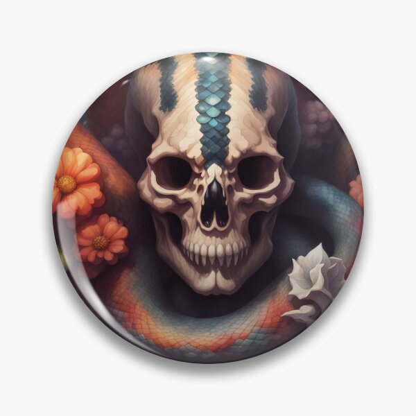 Item preview, Artistic Snake Skull Mashup Painting Staredown  designed and sold by SoloCraftStudio.