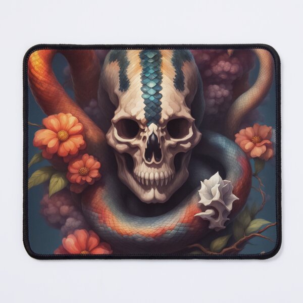 Item preview, Artistic Snake Skull Mashup Painting Staredown  designed and sold by SoloCraftStudio.