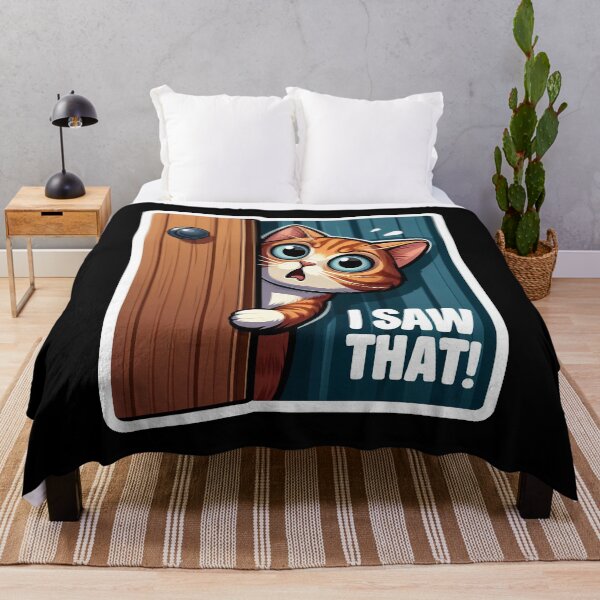 Item preview, I SAW THAT meme Tabby Cat designed and sold by plushism.