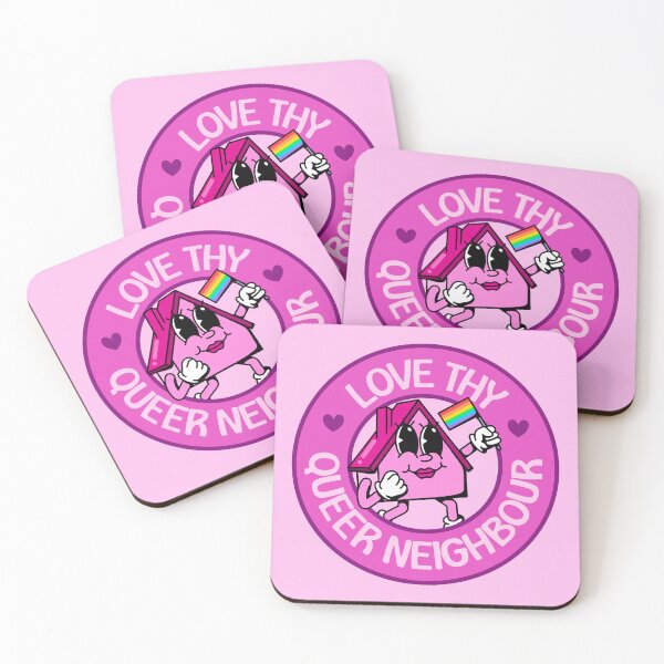 Item preview, Love Thy Queer Neighbour - Cute Rainbow Cartoon designed and sold by Picket Club.
