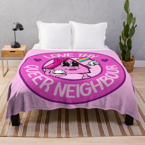 Item preview, Love Thy Queer Neighbour - Cute Rainbow Cartoon designed and sold by Picket Club.