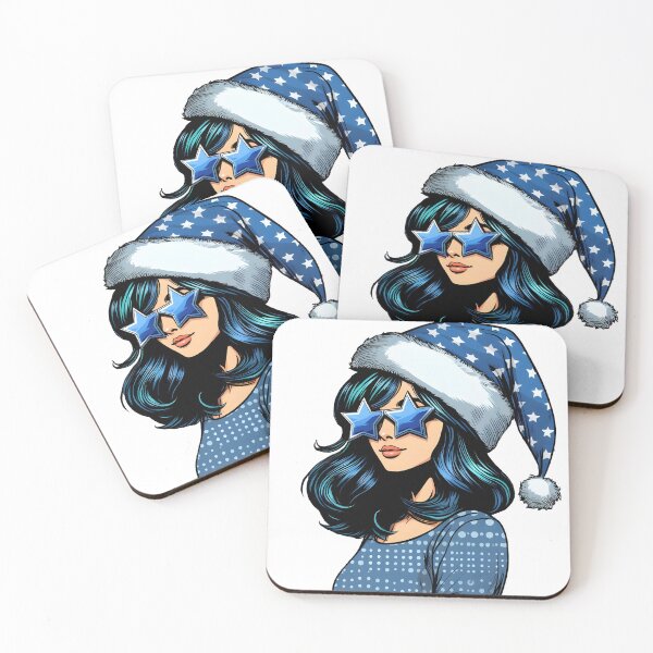 Item preview, Pop art Christmas girl designed and sold by AnetArtStore.
