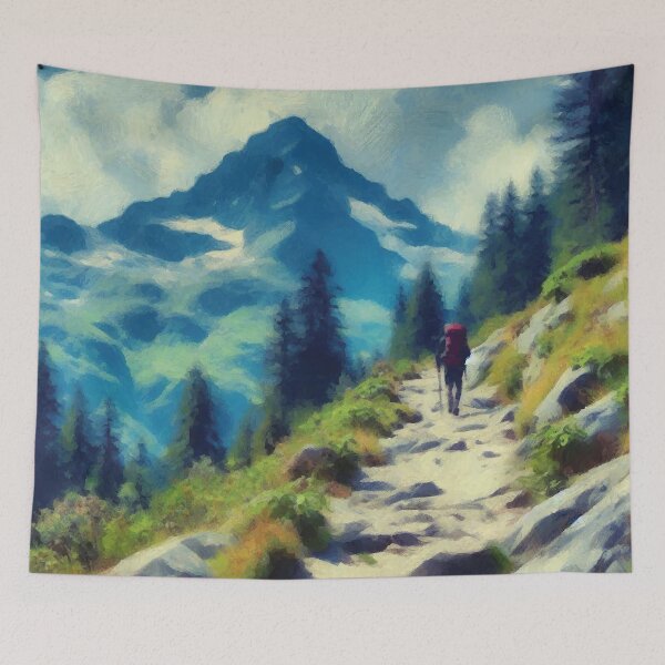 Item preview, Hiking Scene designed and sold by badguyduh.