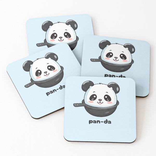 Item preview, Pan-da - Kawaii Panda in Frying Pan designed and sold by Sir Meow Meow.
